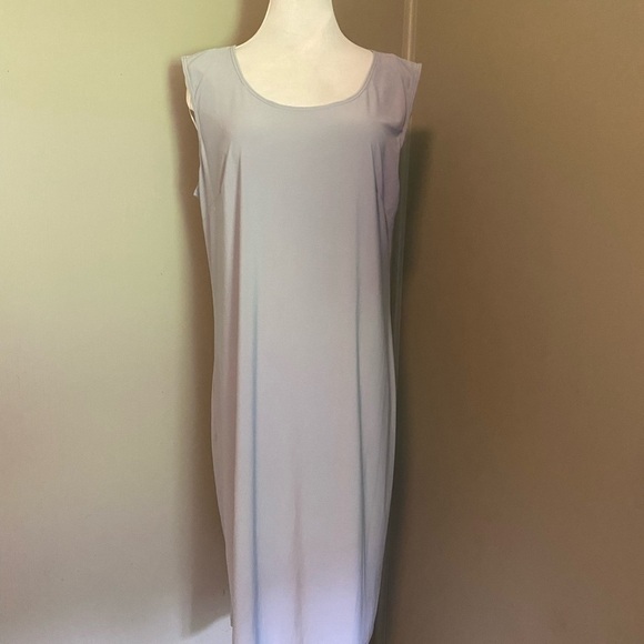 R&M Richards Shimmering Silver Tank Dress & Jacket - Picture 8 of 10